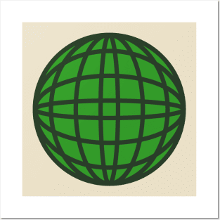 Green Globe Earth Day Posters and Art